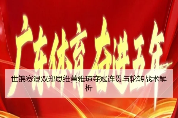 世锦赛混双郑思维黄雅琼夺冠连贯与轮转战术解析 - hth